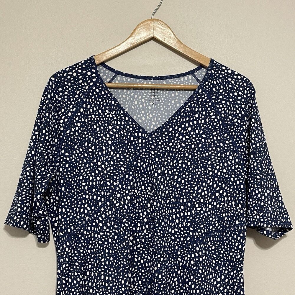 Title Nine Sayonara Cafe Sleeve Dress XL Dots - Picture 6 of 13